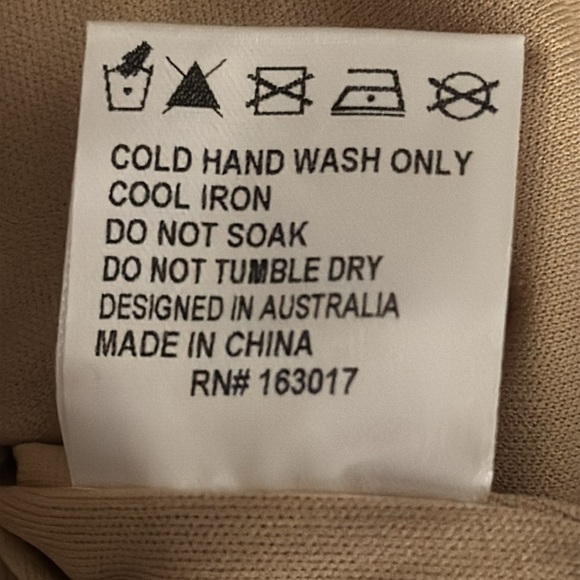 Princess Polly Lillie Tan Balloon Long Sleeve Corset Cowl Neck Mini Dress Size 2 - Picture 11 of 12